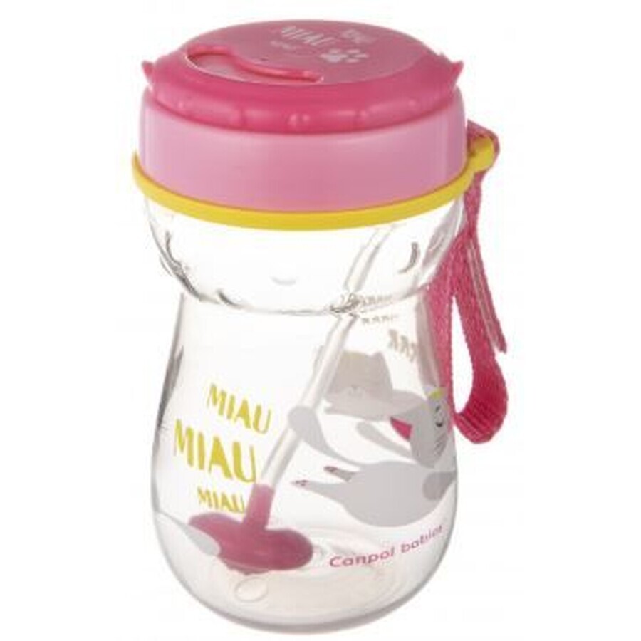 Canpol copii Pahar sport cu pai și greutate 350 ml Canpol copii Pahar sport cu pai și greutate 350 ml