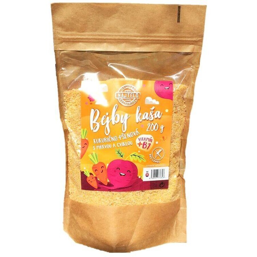 Najtelo Gluten-free corn and wheat porridge with dried beetroot and carrots 200 g