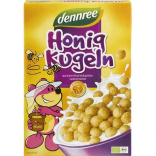 Bolas crujientes con miel Eco, 250 gr, Dennree