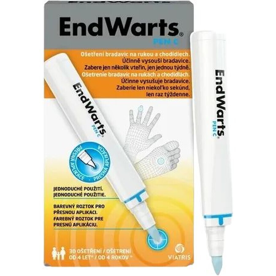 EndWarts PEN C lápiz para eliminar verrugas 1 x 3 ml