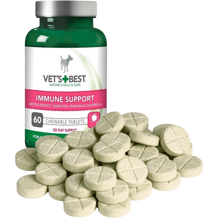 Vet´s best Comprimate masticabile pentru imunitate pentru câini 60 comprimate
