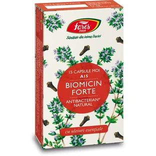 Biomicina Forte A15, 15 capsule, Fares