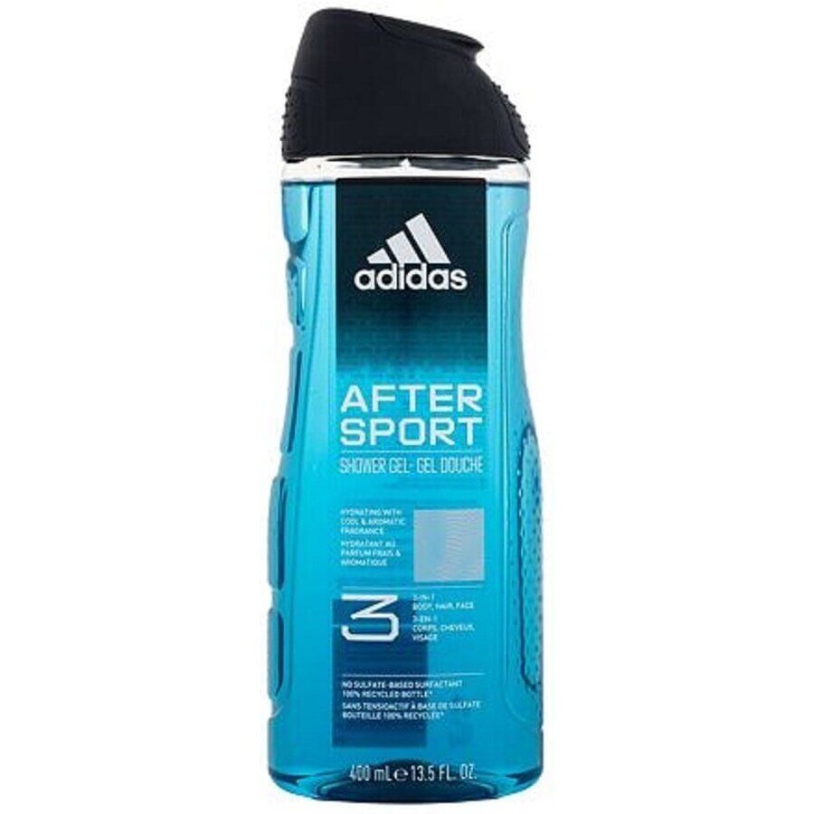 Cumpără Gel de duș Adidas 3in1 After Sport pentru bărbați 400 ml Gel de duș Adidas 3in1 After Sport pentru bărbați 400 ml