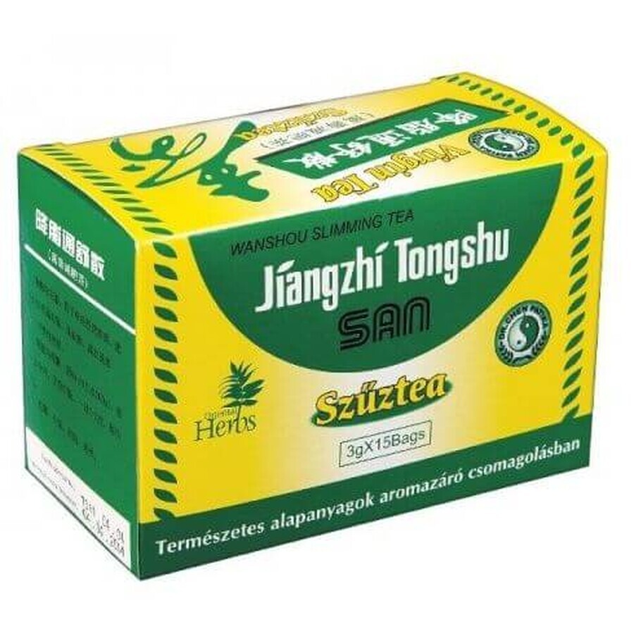 Jiangzhi Tongszhi Tongshu Amazone Thee Virgin Thee Vulzakjes 15 x 3 g