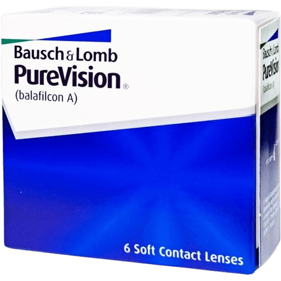 Bausch & Lomb PureVision monthly contact lenses -6,00 6 pcs