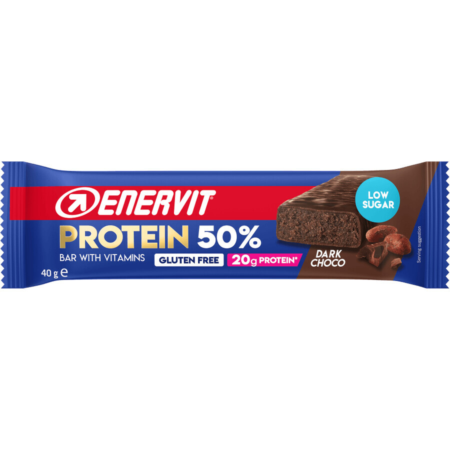 Enervit Barrita de proteínas 50% chocolate negro 40 g