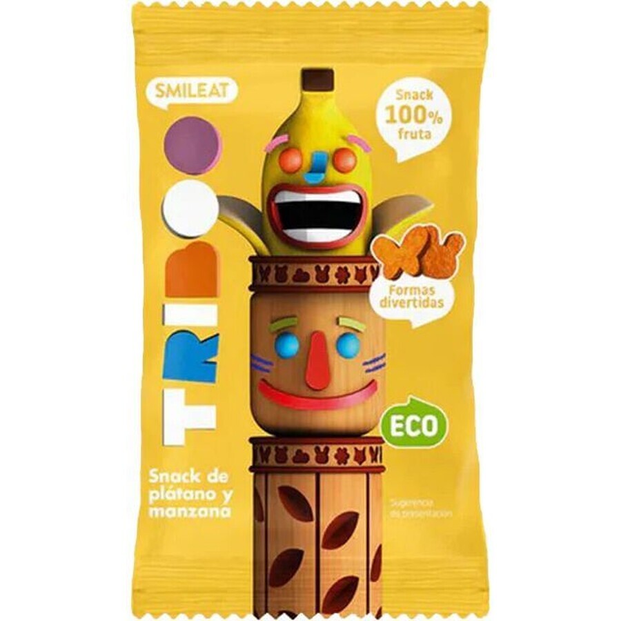Smileat ORGANIC caramelle morbide alla mela e alla banana 100% frutta 25 g
