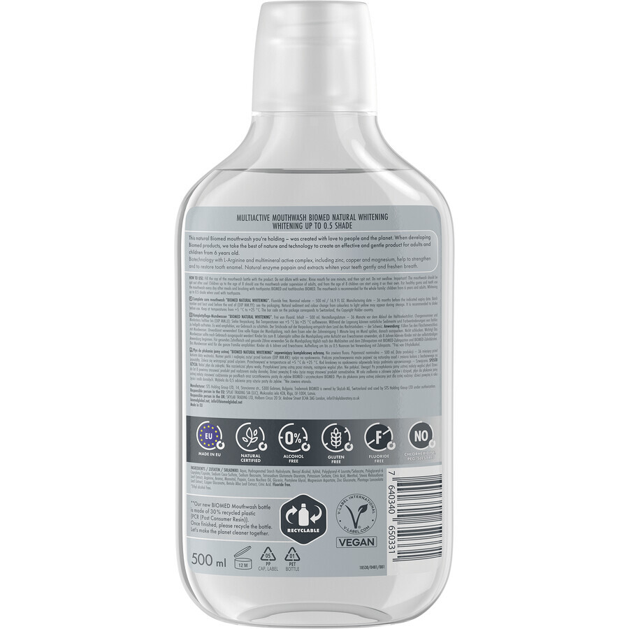 Biomed Collutorio sbiancante naturale 500 ml