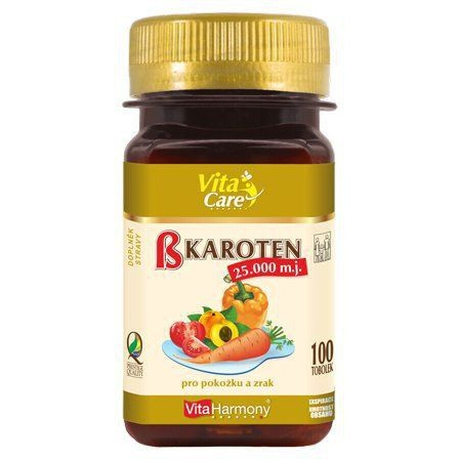 VitaHarmony Betacarotene 25.000 mj 100 capsules