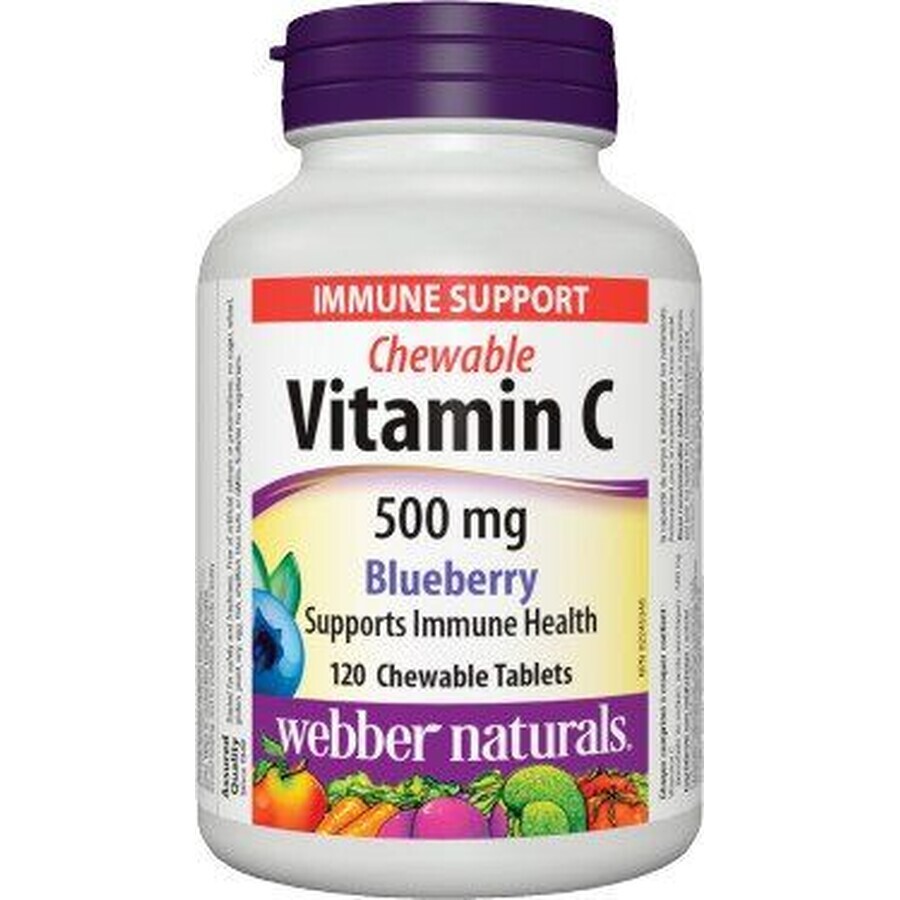 Webber Naturals Vitamin C 500 mg Heidelbeere, Aspiration 120 Tabletten