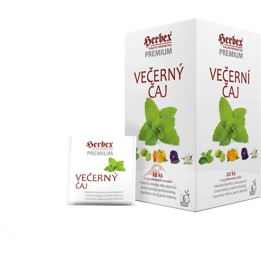 Herbex Premium Avondthee zakjes 20 x 1,5 g