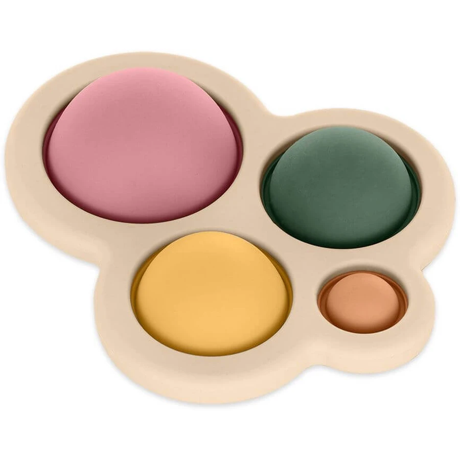 Petite&Mars Juguete de Silicona - Chill out Dusty Rose 6m+