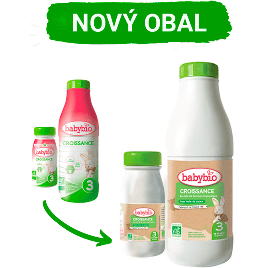 Babybio Toddler lapte organic pentru sugari Croissance 3 lichid 0,25 l