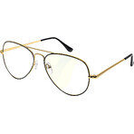 Glassa Gafas de protección contra la luz azul PCG 09, dioptría: +0,50, negras y doradas Glassa Gafas de protección contra la luz azul PCG 09, dioptría: +0,50, negras y doradas
