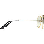 Glassa Gafas de protección contra la luz azul PCG 09, dioptría: +0,50, negras y doradas Glassa Gafas de protección contra la luz azul PCG 09, dioptría: +0,50, negras y doradas