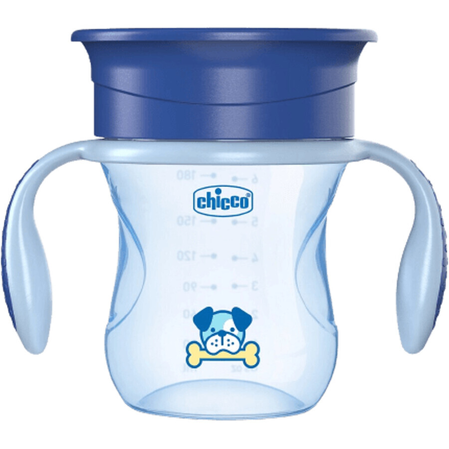 Chicco Mug Perfect 360 avec poignées bleu 12m+ 200 ml