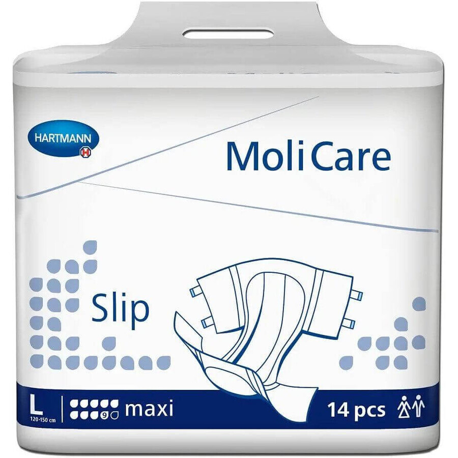 Molicare Slip Maxi 9 drops, size L (120-150cm), 14 pcs