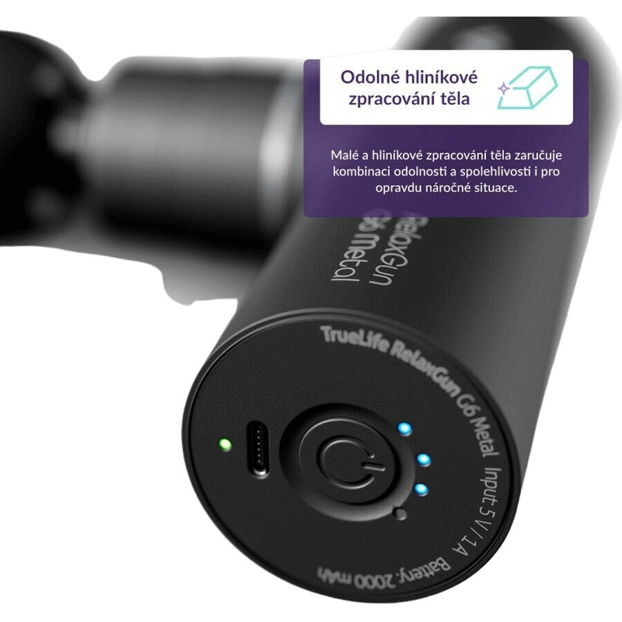 TrueLife RelaxGun G6 metal massage gun