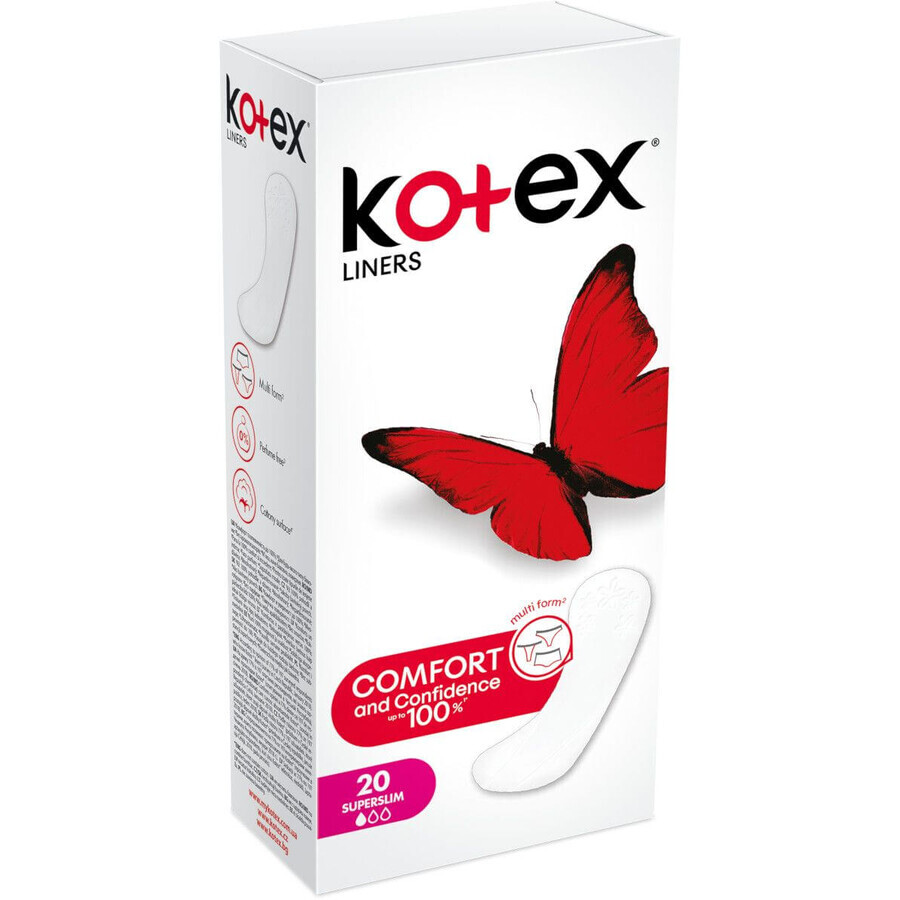 Buy Kotex® ® SuperSlim Liners 20 pcs Kotex® ® SuperSlim Liners 20 pcs