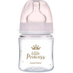 Canpol baby's EasyStart ROYAL BABY 120 ml brede antikoliek babyfles ROYAL BABY roze Canpol baby's EasyStart ROYAL BABY 120 ml brede antikoliek babyfles ROYAL BABY roze