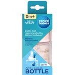 Canpol baby's EasyStart ROYAL BABY 120 ml brede antikoliek babyfles ROYAL BABY roze Canpol baby's EasyStart ROYAL BABY 120 ml brede antikoliek babyfles ROYAL BABY roze