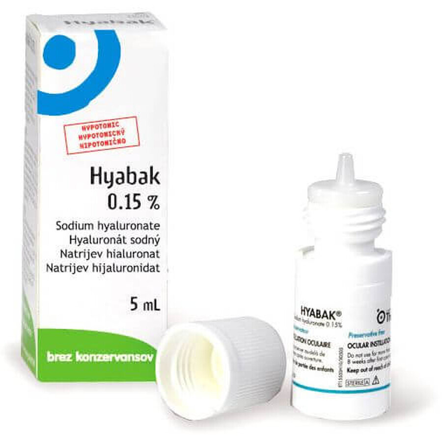 Hyabak 0.15% eye drops 5 ml