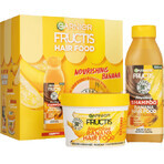 Set de regalo Garnier Fructis Hair Food Banana - champú + mascarilla Set de regalo Garnier Fructis Hair Food Banana - champú + mascarilla