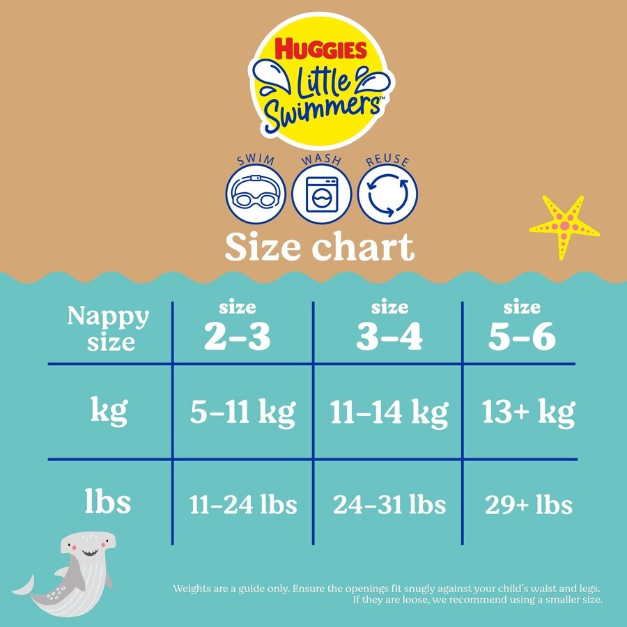 Huggies® Kleine Schwimmer Windel 2/3 Huggies® Kleine Schwimmer Windel 2/3