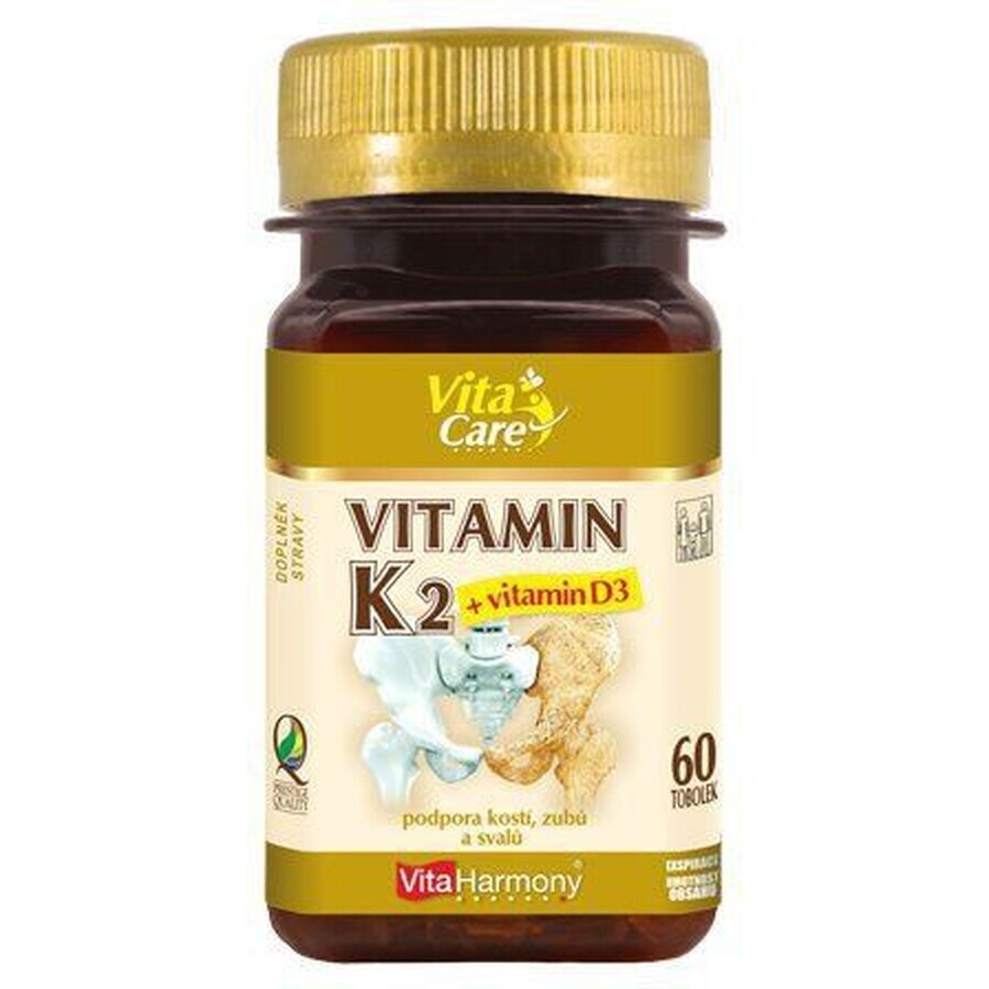 VitaHarmony Vitamina K2 + D3 60 capsule