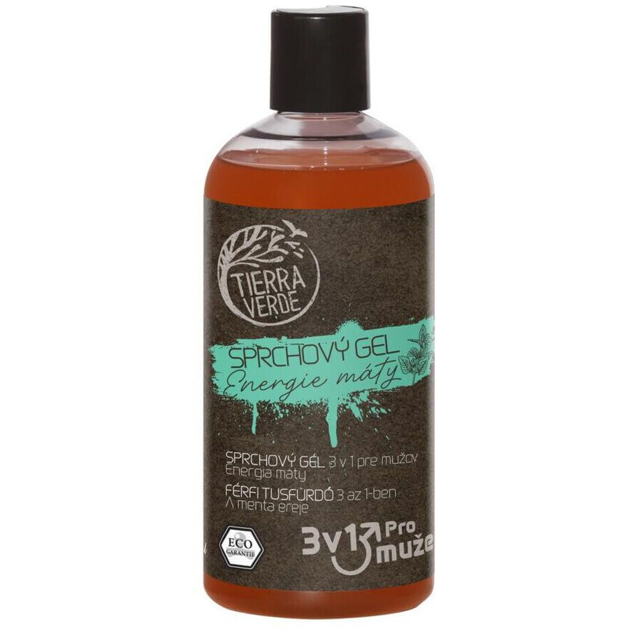 Tierra Verde Men's Shower Gel Mint Energy 500 ml