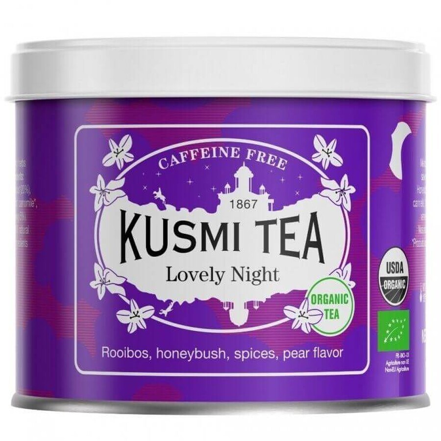 Kusmi Tea Organic Lovely Night ceai vrac într-o cutie 100 g