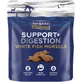 Fish4Dogs Dog treats for digestive support with white fish pieces 225 g