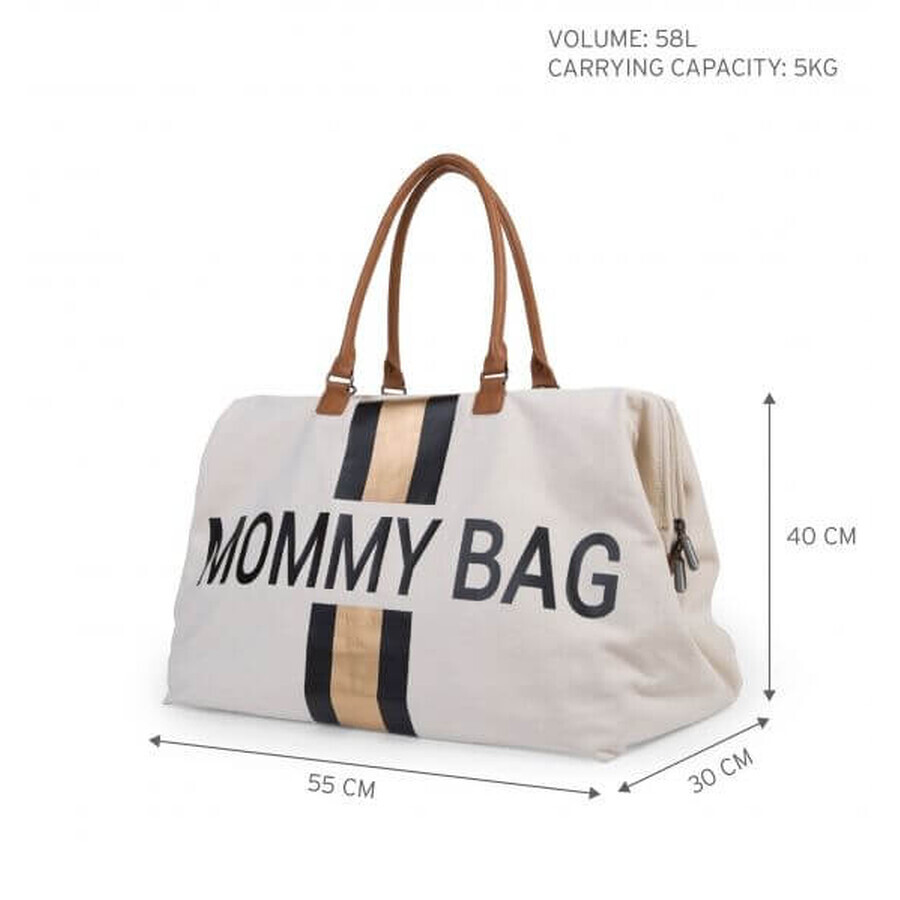 Childhome Changing Bag Mommy Bag Mommy Bag Off white/black gold Childhome Changing Bag Mommy Bag Mommy Bag Off white/black gold