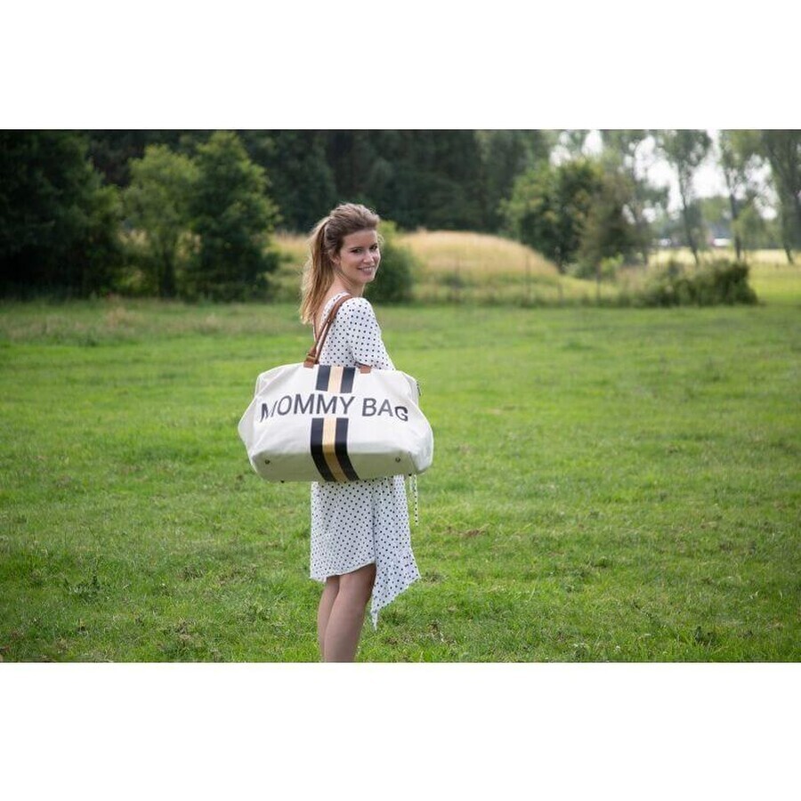 Childhome Changing Bag Mommy Bag Mommy Bag Off white/black gold Childhome Changing Bag Mommy Bag Mommy Bag Off white/black gold