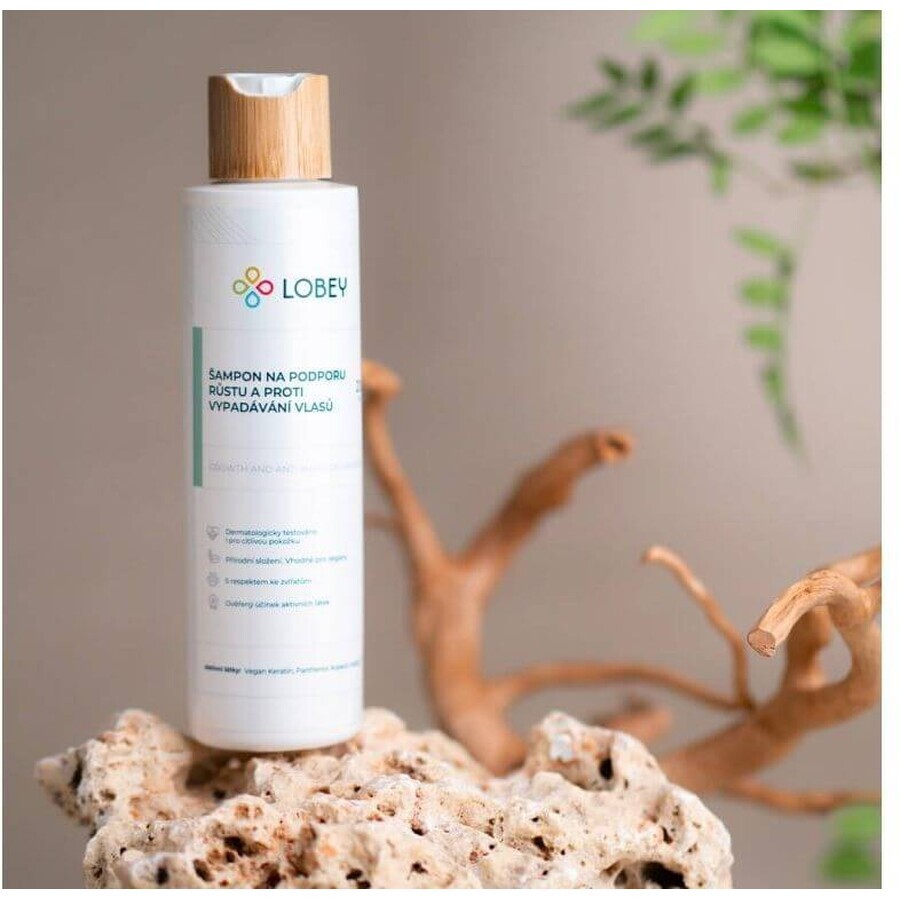 Lobey Shampoo to promote hair growth and against hair appearance 200 ml