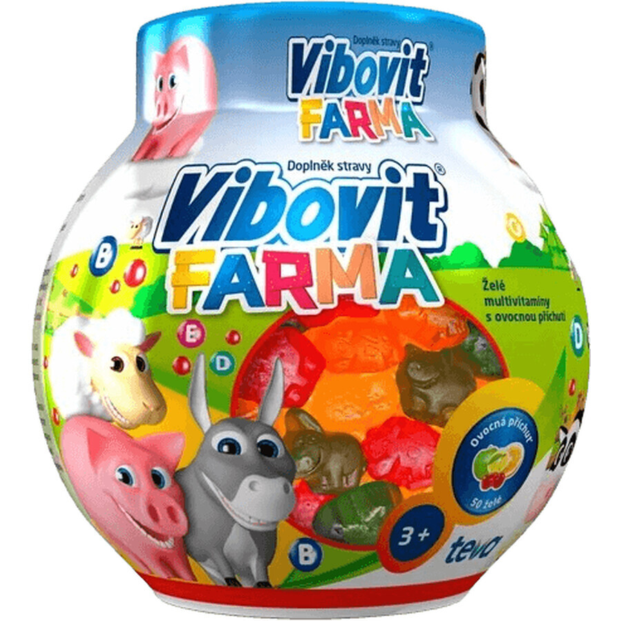 Vibovit Farm jalea multivitamínica 50 unid.