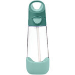B.box Sticlă de băut cu pai - pădure de smarald 600 ml B.box Sticlă de băut cu pai - pădure de smarald 600 ml