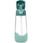 B.box Sticlă de băut cu pai - pădure de smarald 600 ml B.box Sticlă de băut cu pai - pădure de smarald 600 ml