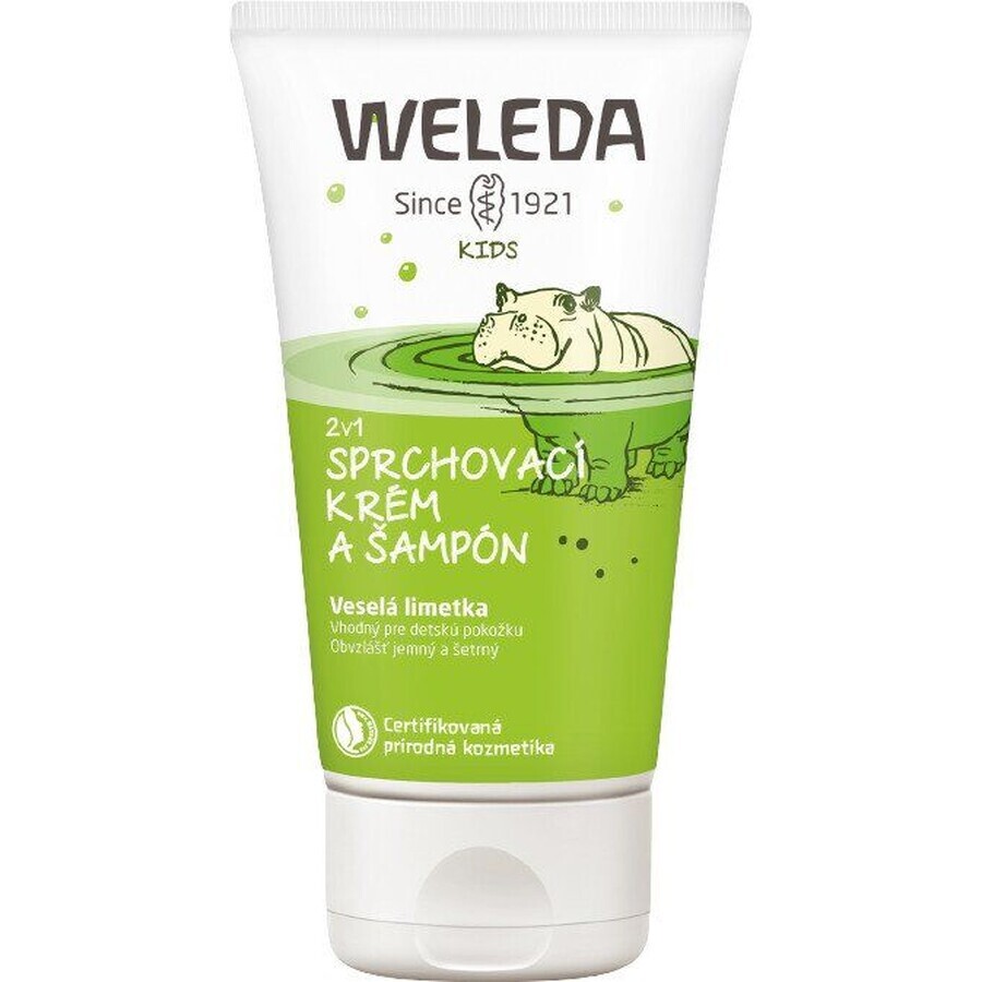 Weleda 2 en 1 crème de douche et shampooing Merry Lime 150 ml