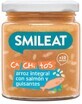 Smileat Organic Salmon with brown rice and vegetables with extra virgin olive oil 10M+ 230 g