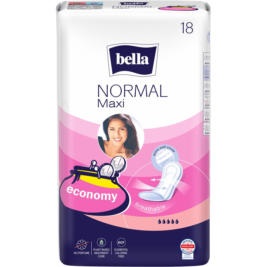 Buy Bella Normal Maxi Traditional Inserts 18 pieces Bella Normal Maxi Traditional Inserts 18 pieces
