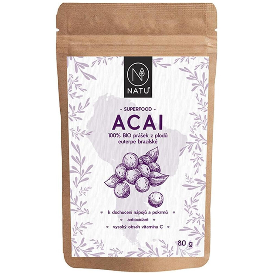 Natu Organic Acai Acai in polvere 80 g
