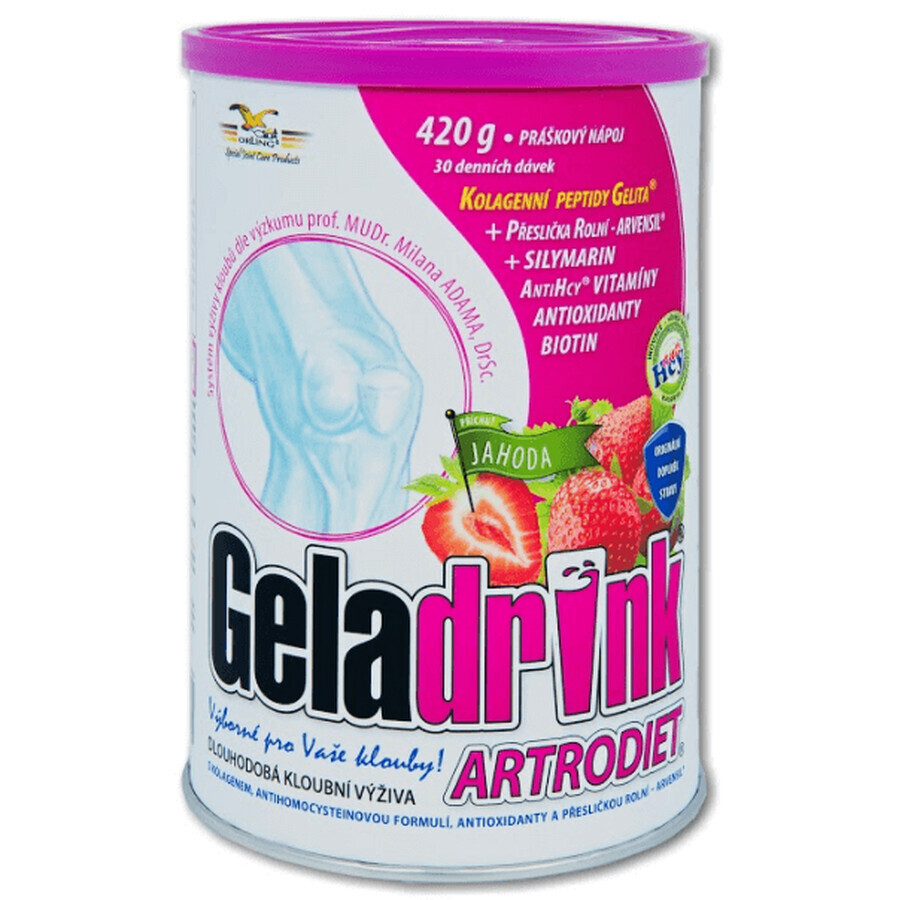 Geladrink Artrodiet boisson à la fraise 420 g