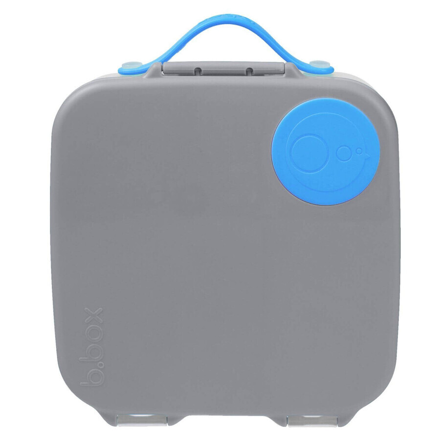 B.box Snackbox groot grijs/blauw 2 l