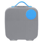 B.box Snackbox groot grijs/blauw 2 l B.box Snackbox groot grijs/blauw 2 l