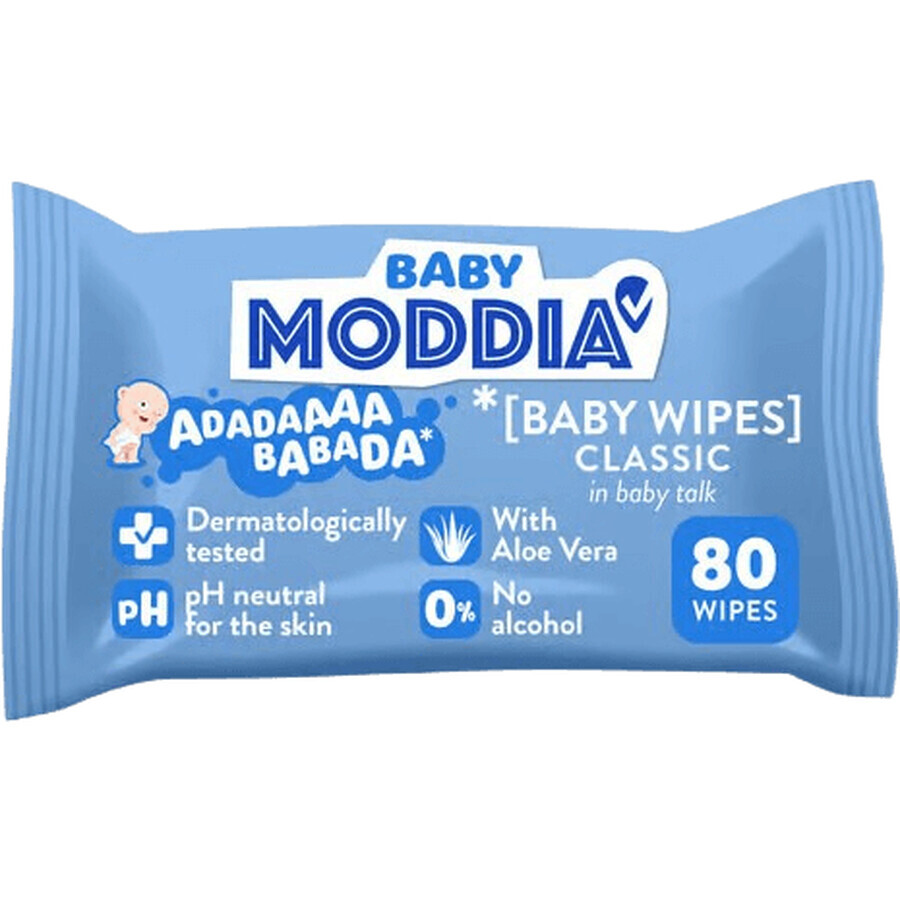 Moddia Baby Toallitas húmedas Classic 80 pcs