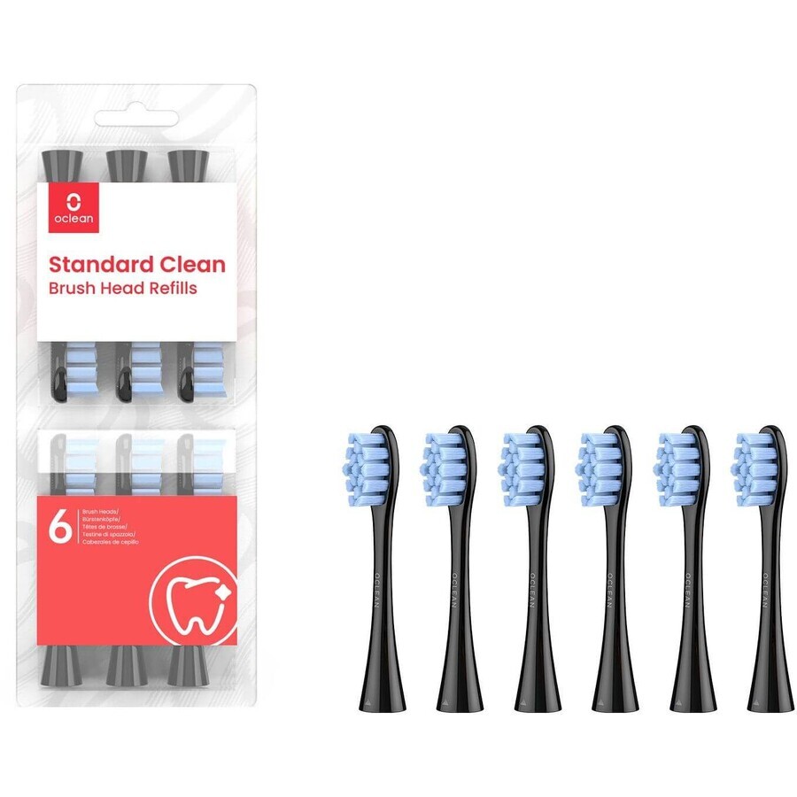 Buy Oclean replacement heads Standard Clean Soft, P2S5 B06 black 6 pcs Oclean replacement heads Standard Clean Soft, P2S5 B06 black 6 pcs
