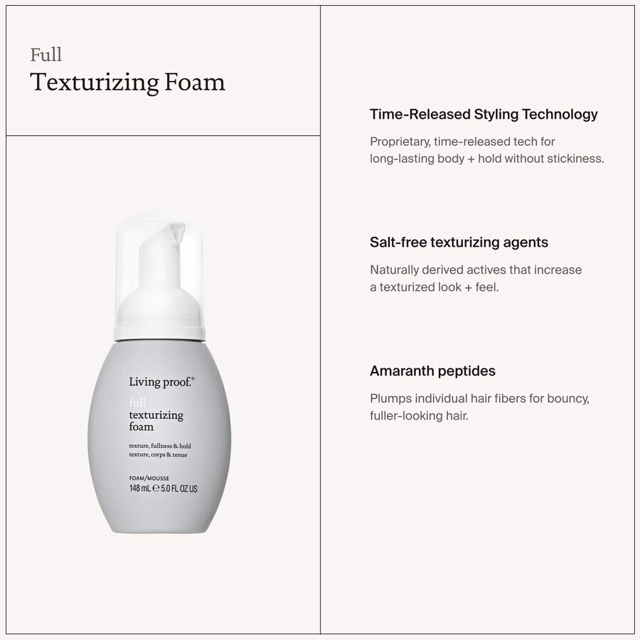 Living Proof Full Texturizing Foaming Foam 148 ml