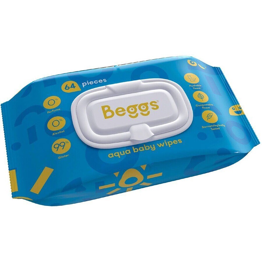 Beggs Lingettes humides 64 pcs