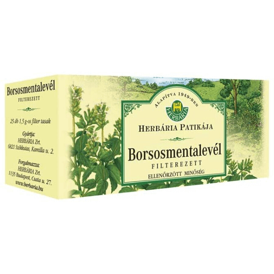 Herbarium Peppermint leaf detox tea 25 x 1.5 g